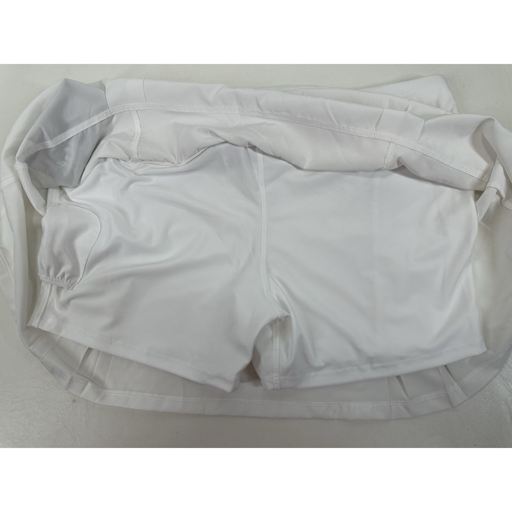 Etonic Skort Womens XL Extra Large White Core Pleated Woven Mini Skirt F1T - Picture 3 of 4